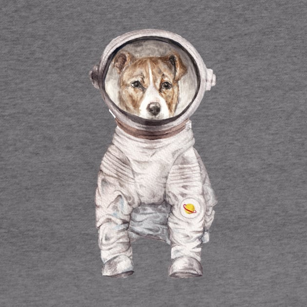 Laika the Space Pup- Doodle by wanderinglaur